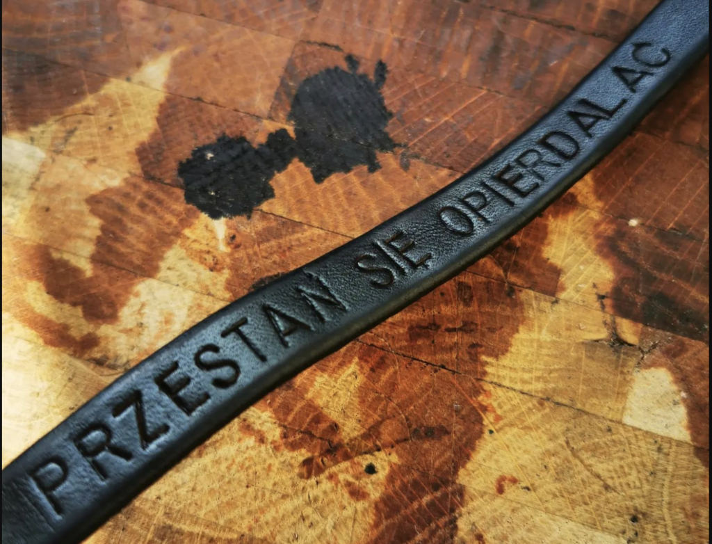 bransoletka męska ze skóry